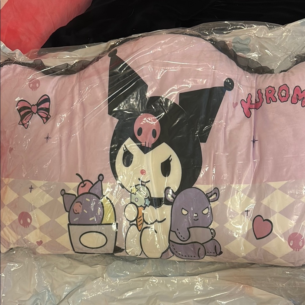 Kuromi Giant Pink Decorative Pillow BRAND NEW SEALED.